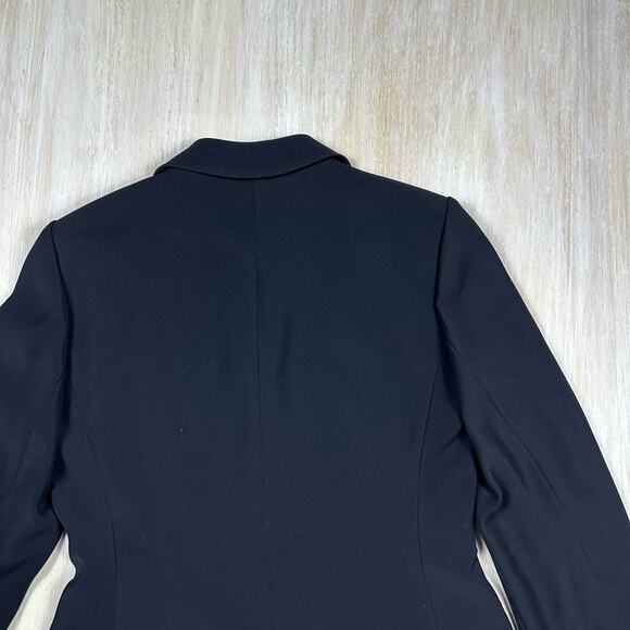 Calvin Klein Black 3-Button Career Office Professional Classic Blazer Jacket 8 - Picture 6 of 12